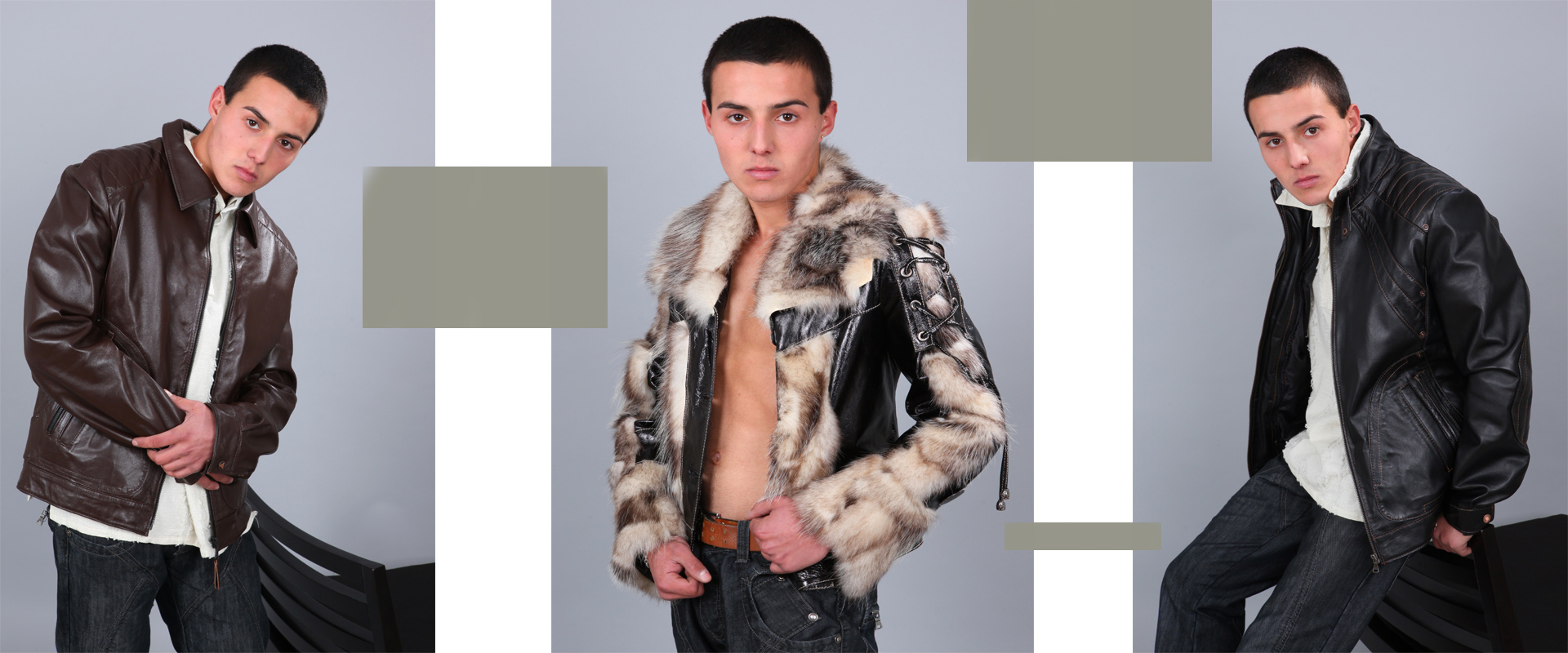 мъжки кожени якета