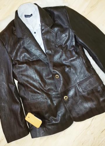 мъжко кожено сако