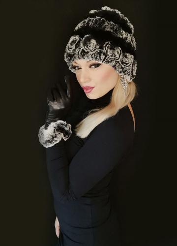 дамски кожени шапки