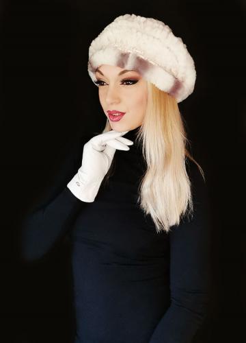 дамски кожени шапки