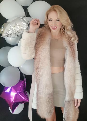 дамско кожено палто