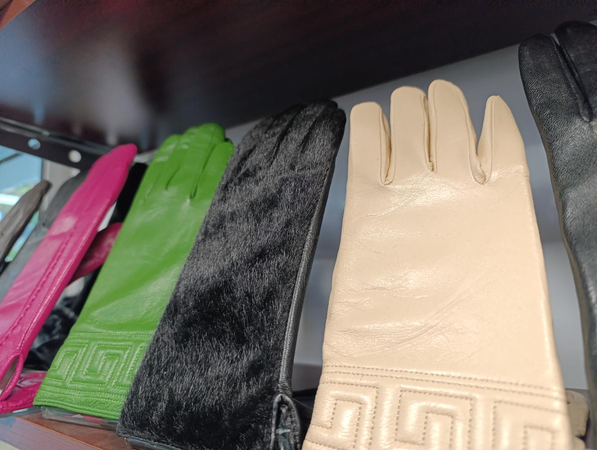 дамски кожени ръкавици