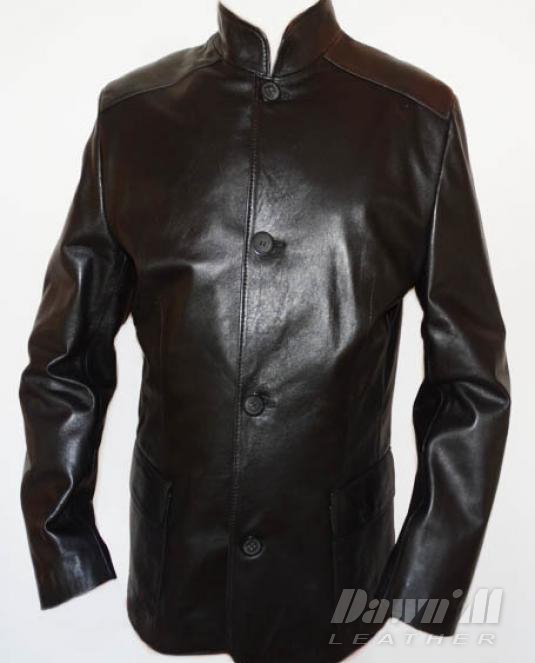 мъжко кожено сако - 3