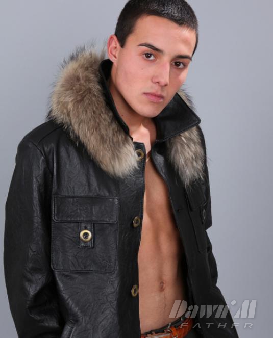 Мъжко кожено  сако Жан Пол