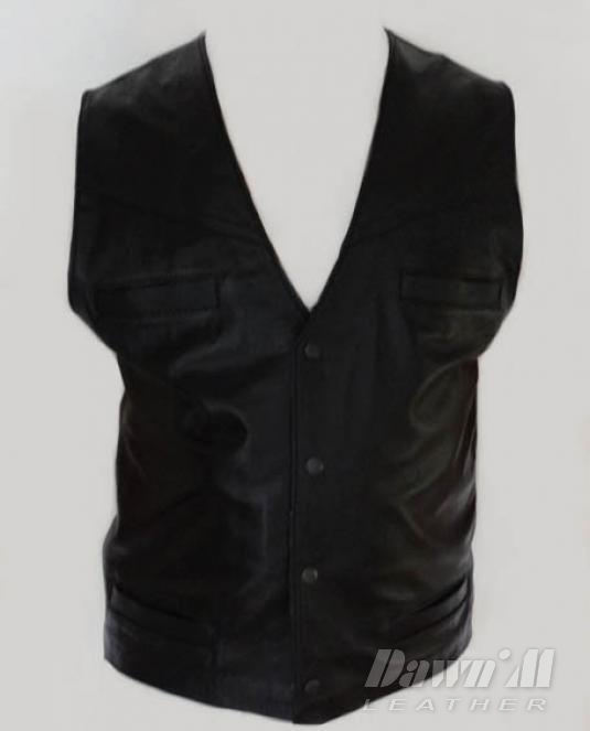 мъжки кожен елек - 2