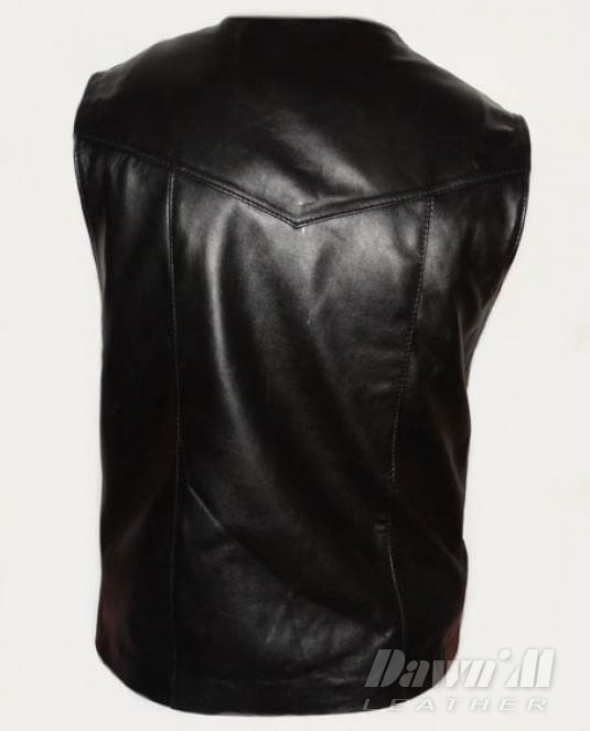 мъжки кожен елек - 3