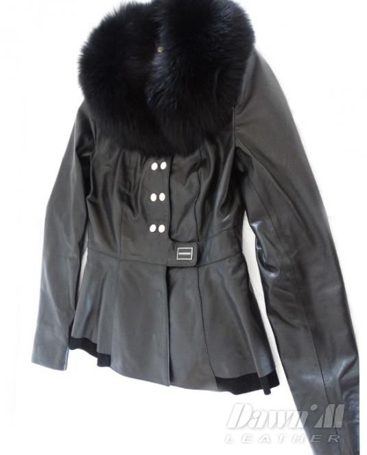 дамско кожено яке - 4