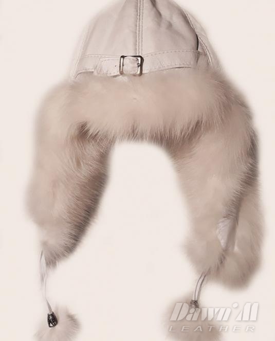 дамска кожена шапка - 4