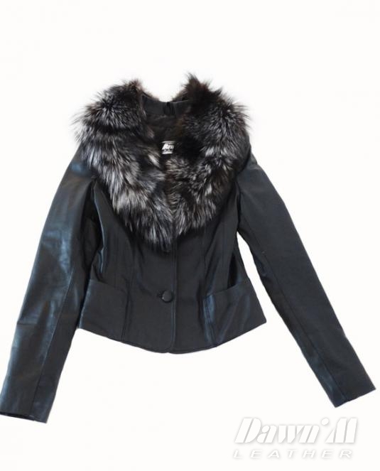 дамско кожено сако - 14