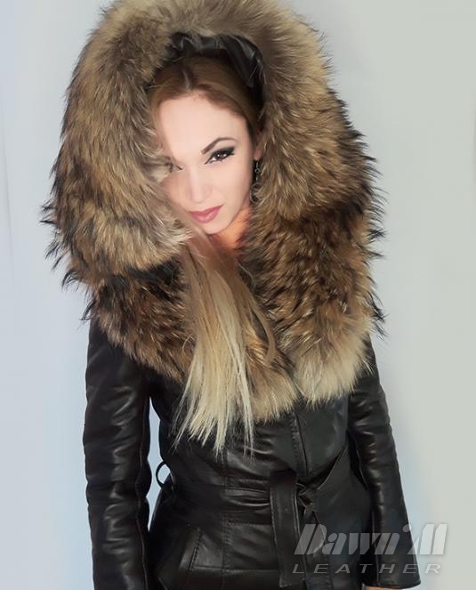 дамско кожено палто - 3