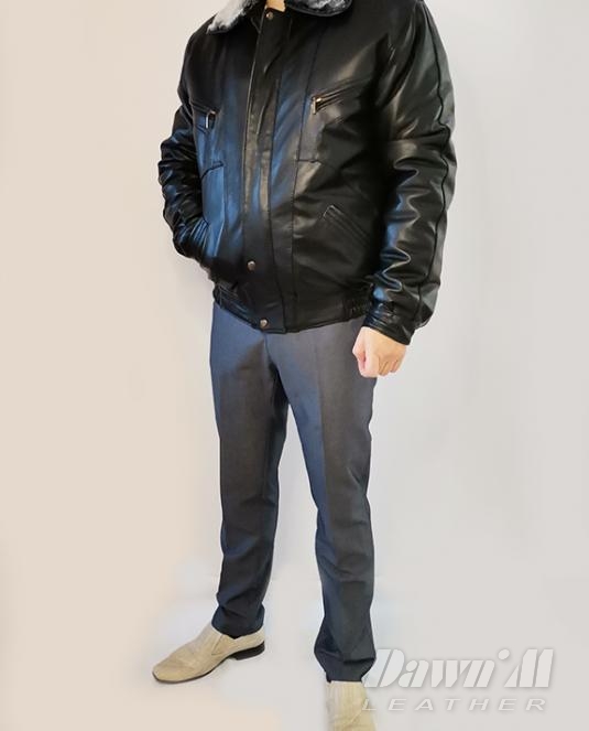 мъжко кожено яке - 8