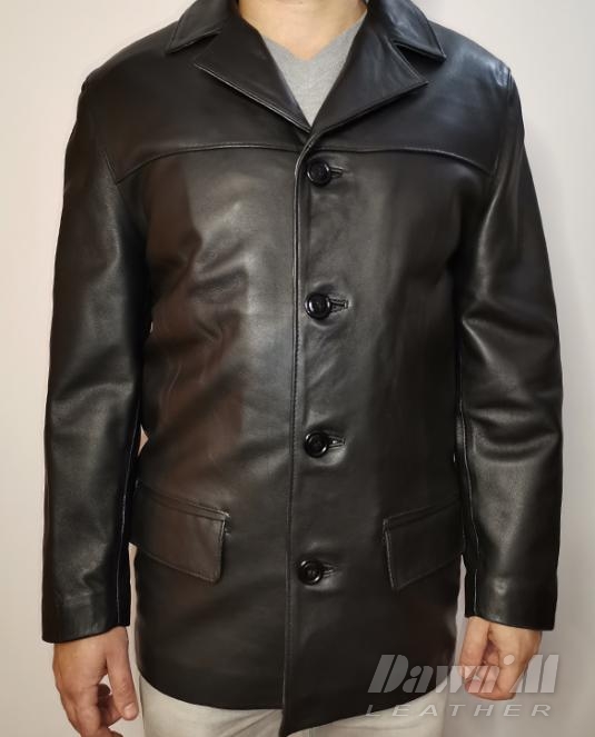 мъжко кожено сако - 8