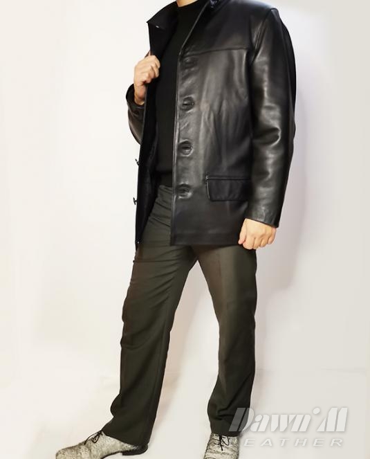 Мъжко кожено сако- модел 106