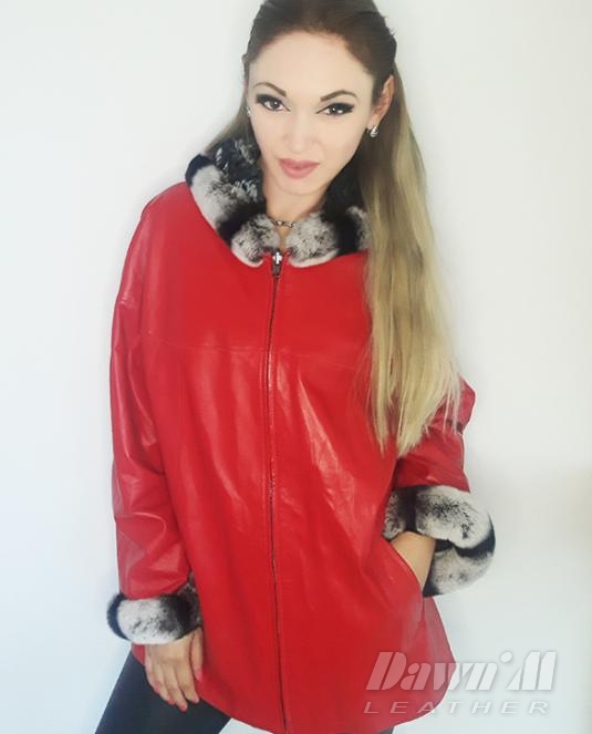 дамско кожено яке - 1