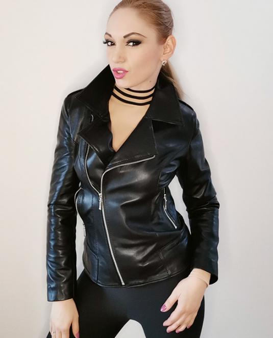 дамско кожено яке - 7