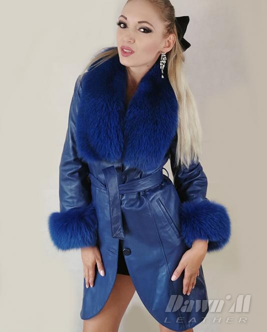 дамско кожено палто - 3