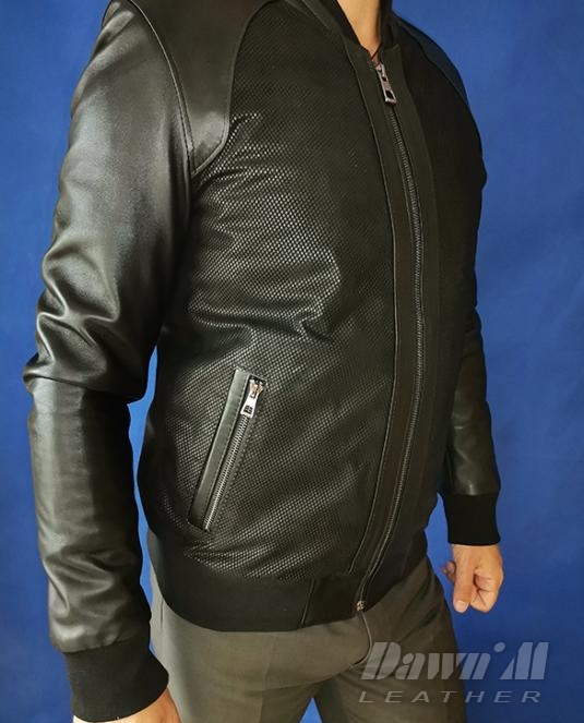 Мъжко кожено яке - Бомбър