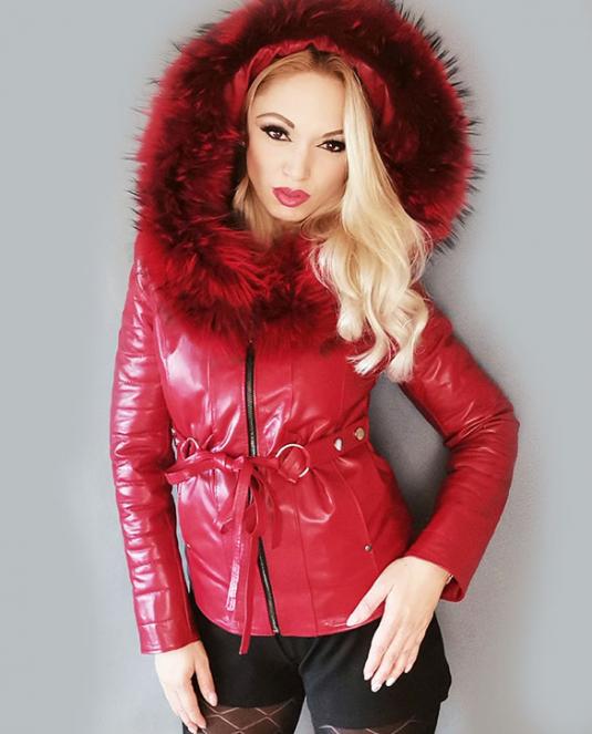 дамско кожено яке - 8