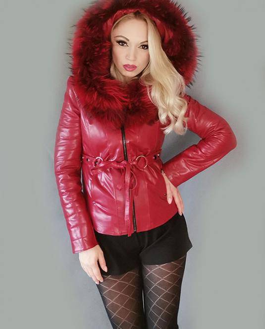 дамско кожено яке - 1