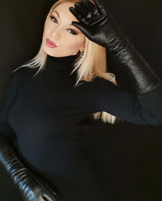 дамски кожени ръкавици - 1