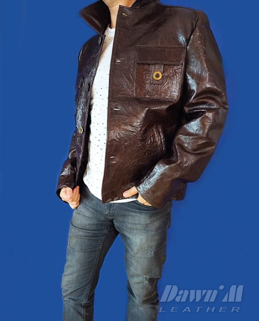 мъжко кожено сако - 1