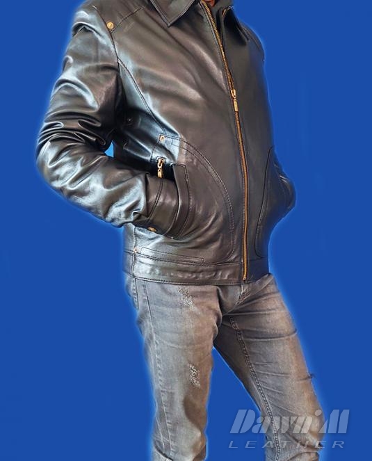 мъжко кожено яке - 3