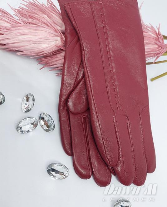 Дамски кожени ръкавици SOFT PERFECTION бордо