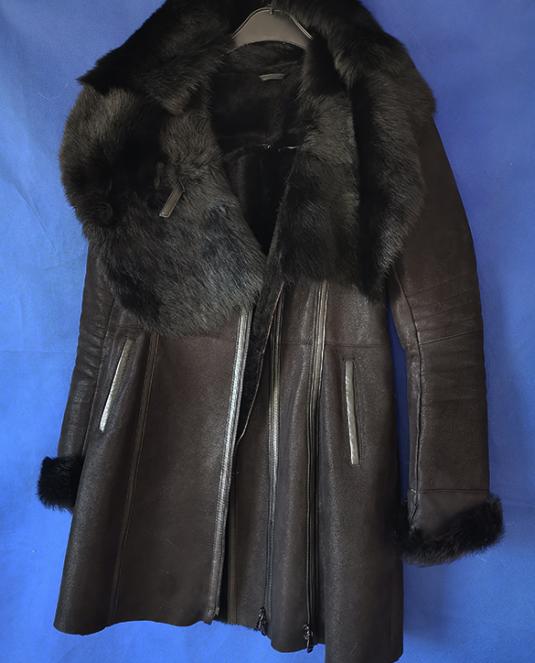 дамски кожух естествен косъм - 12