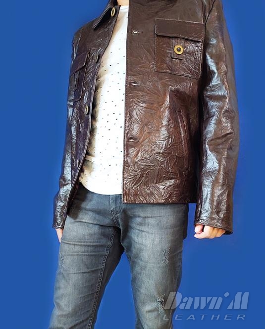 мъжко кожено сако - 3