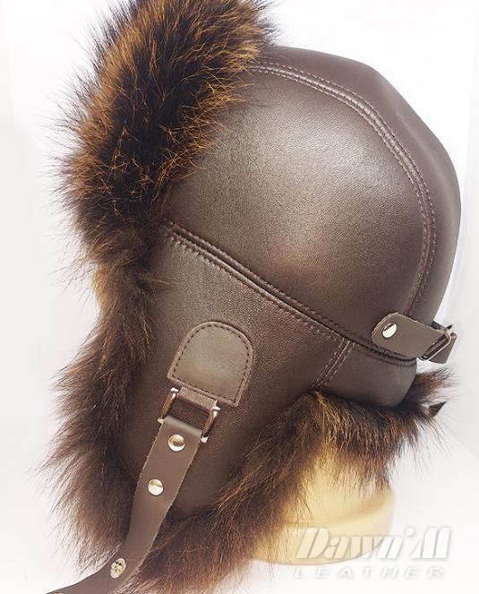 мъжка кожена ушанка - 2