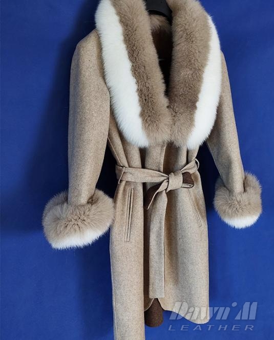 дамско кожено палто - 15