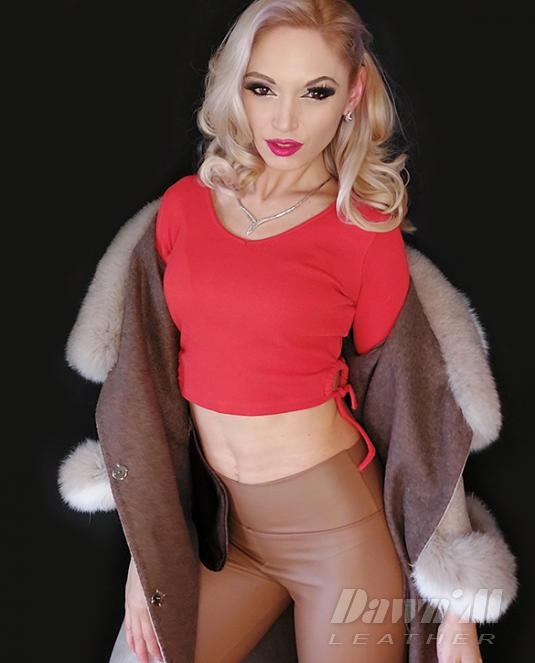 дамско кожено палто - 5