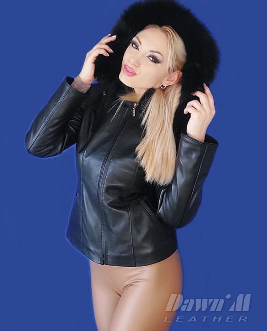 дамско кожено яке - 5