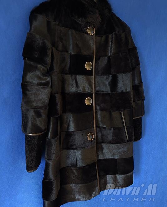 дамско кожено палто - 9