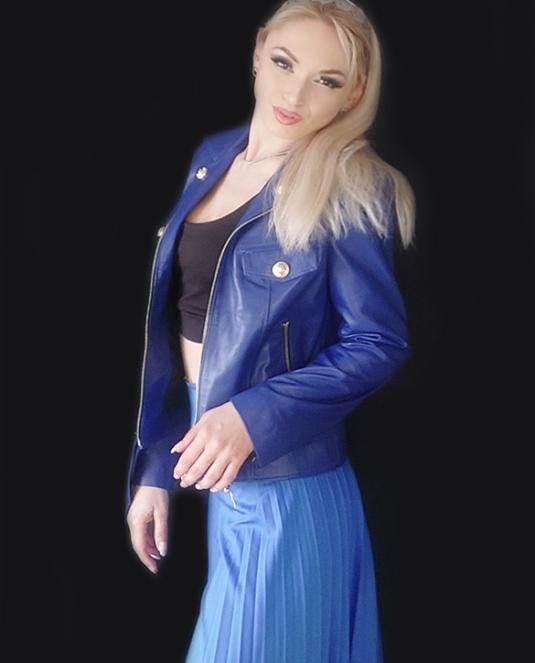 дамско кожено яке - 1