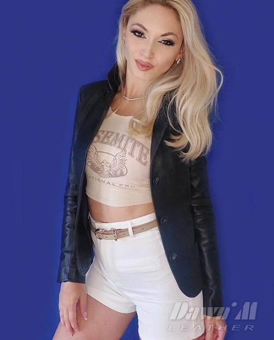 дамско кожено яке - 8