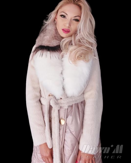 дамско кожено палто - 15