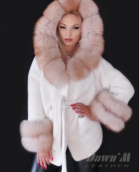 дамско кожено палто - 7