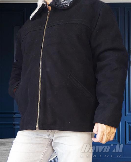 Мъжко кожено яке от телешка кожа