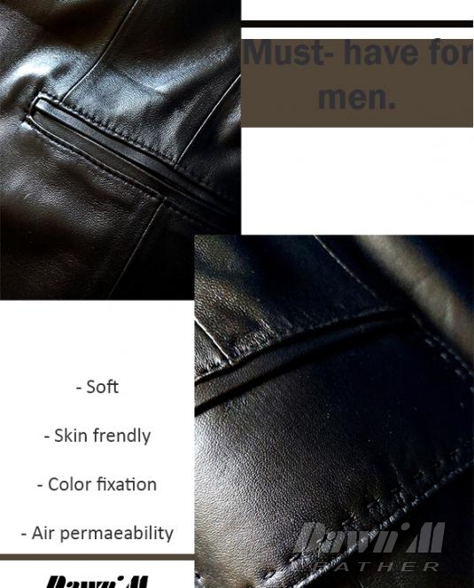 мъжко кожено сако - 7