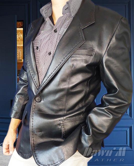 Мъжко кожено сако