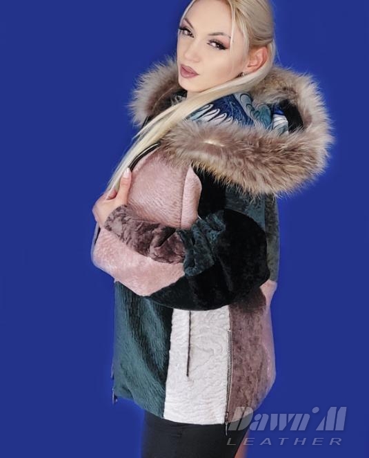 дамски кожух естествена кожа - 11