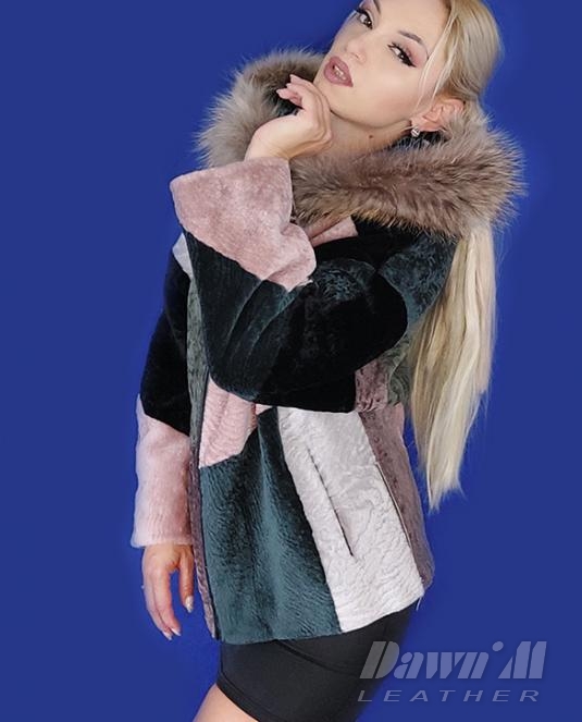 дамски кожух естествена кожа - 2