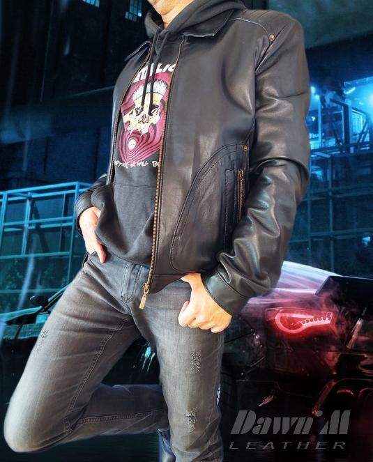 Мъжко кожено яке 200