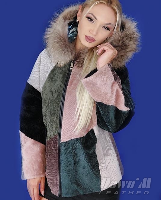 дамски кожух естествена кожа - 13