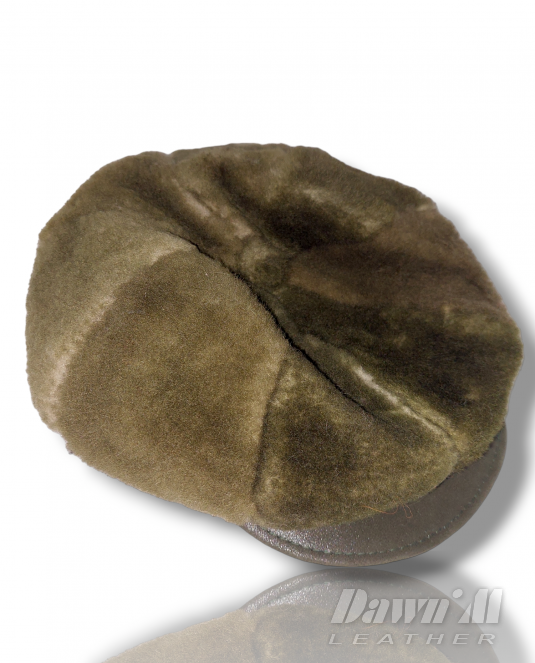 Дамски кожен каскет Green softness - 3