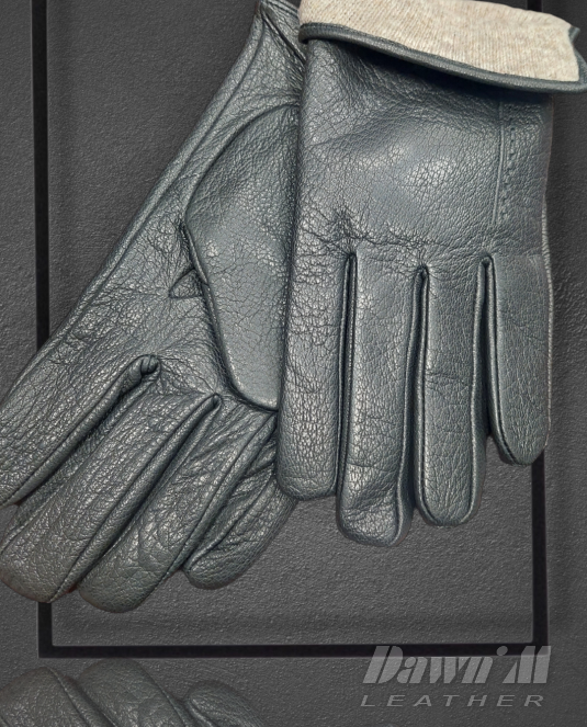 Луксозни мъжки кожени ръкавици Deer skin - 3