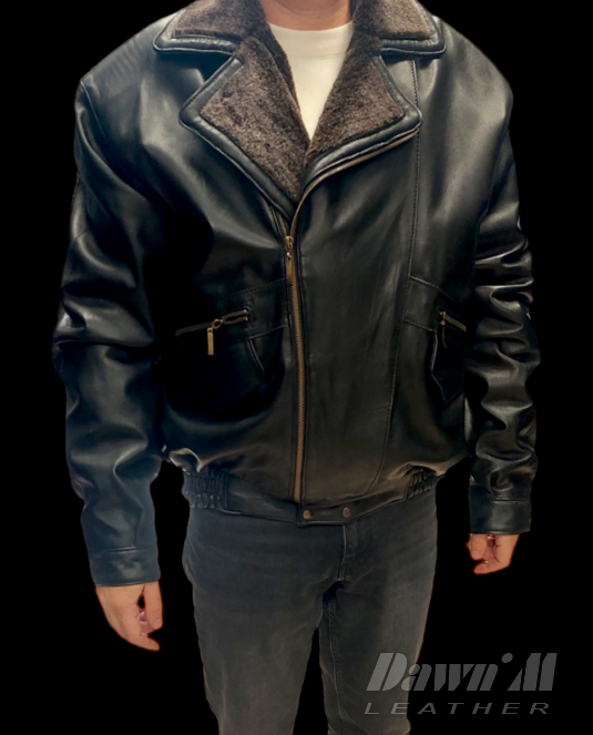 мъжко кожено яке - 13