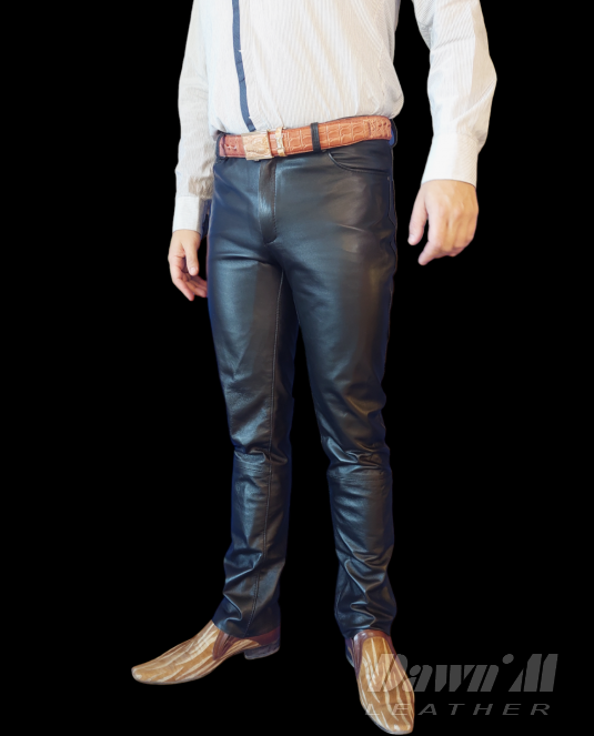 Мъжки кожен панталон