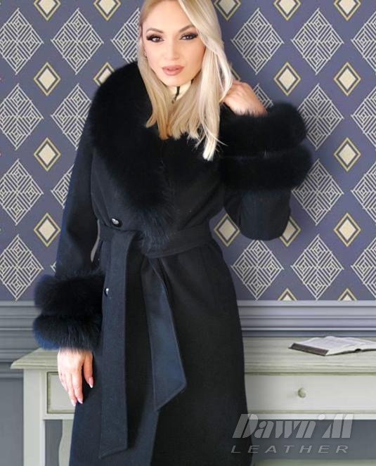 дамско кожено палто - 8